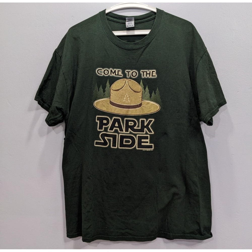 Come To The Park Side Graphic Star Wars T-Shirt XL Unisex Tee Funny Outdoor Park